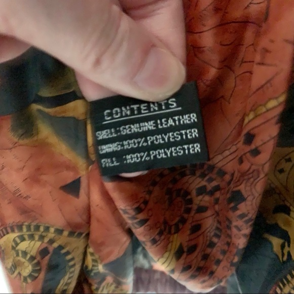 Vintage Leather Bomber Jacket - Picture 8 of 11